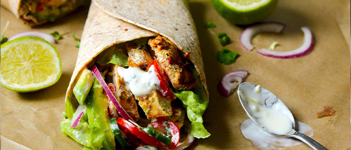 Peri Peri Chicken Wrap  Single 