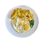 2 Fried Egg & Fries 