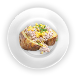 Jacket Potato With Tuna & Sweetcorn 